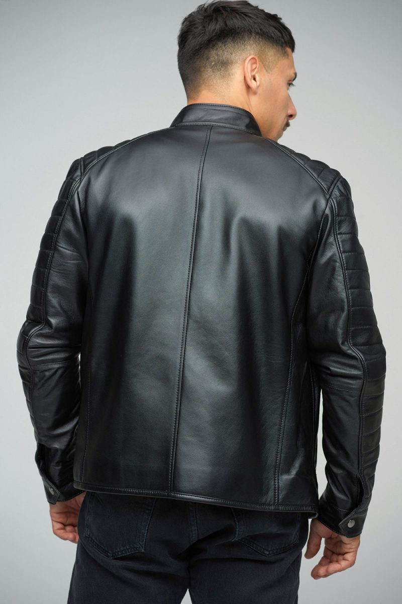 Leather jacket for men, available in shades of black and brown - A&A Vesa