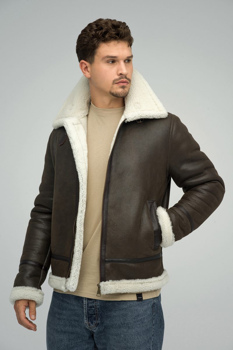 Merino shearling jacket 377 - A&A Vesa Shearling Factory